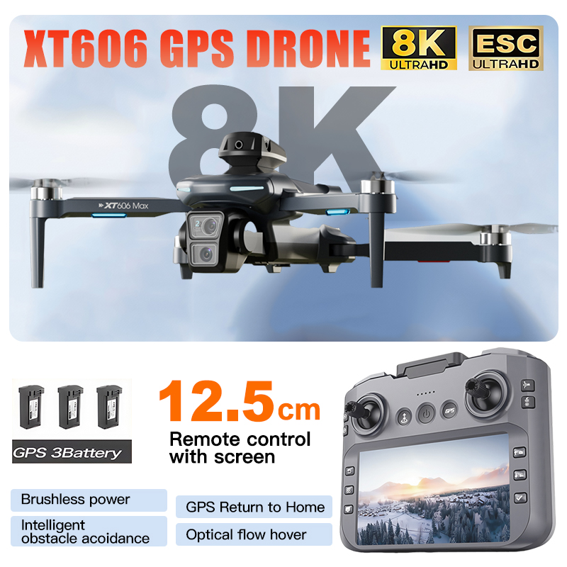 Dron XT606 MAX 3 con Batería,  - Jjrc Drone X12 reseña y precio